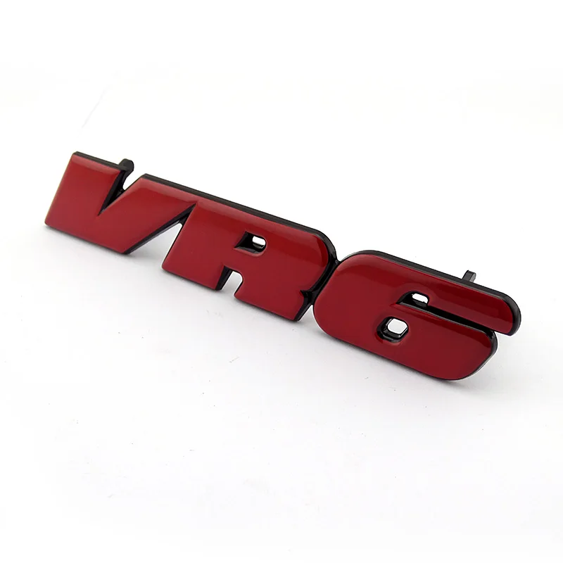 Golf3 наклейка MK3 Решетка Логотип Красный VR6 автомобиль передняя решетка значок эмблема наклейка для passat - Название цвета: red