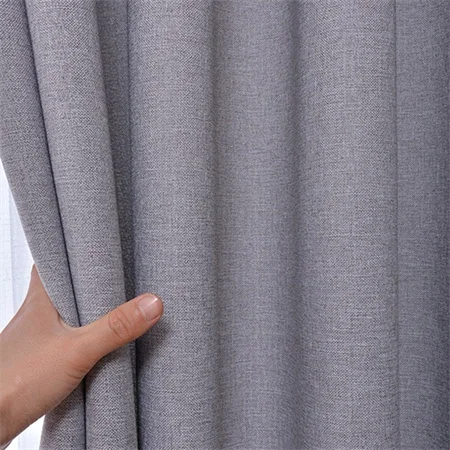 NORNE, новая ткань, однотонный цвет, искусственный Лен, Затемненные занавески для гостиной, современные, для спальни, на окно, занавески, для кухни, занавески, жалюзи - Цвет: Grey Cloth