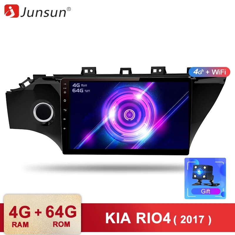 Junsun ram 4G + rom 64 ГБ Android 8 1 автомобильный Радио Мультимедиа Видео плеер навигация для