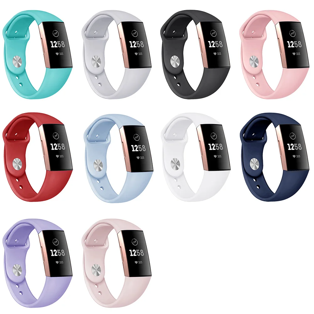 

High Quality Watchband For Fitbit Charge 3 smartwatch Breathable Silicone Bracelet Strap Band