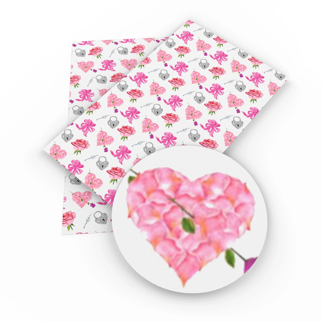 

New 20*34cm Heart Love Synthetic Leather Patchwork For Hair Bow Handbags Wallet Phone Cover DIY,1Yc3529