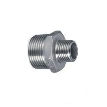 

1-1/2" BSP Male x 3/4" BSP Male Thread Hex Nipple Reducer 304 Stainless Steel Threaded Pipe Fitting Connector For Water Oil Air