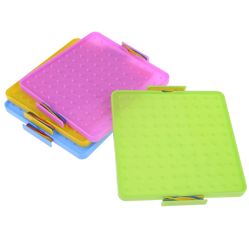

Plastic Nail Plate Primary Mathematics Nailboard Tool Geometry Demo Children Educational Toy Teaching Instrument Puzzle Game Toy
