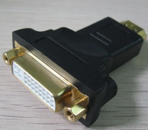 

1PCs/lot HDMI Male to DVI 24+5 Female Gold Adapter Converter for PC Host Graphics Video Card to Monitor DVI-I