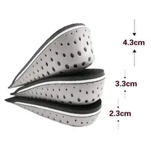 Женские и мужские, увеличивающие рост, дышащие, унисекс, на каблуке, спортивная обувь, на подушке, 2-4 см