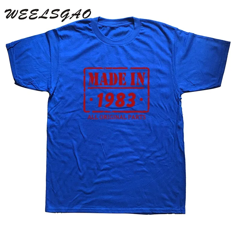 WEELSGAO 33rd Birthday T Shirt Made In 1983 Mens Funny T SHIRT 2018 mens clothing WEELSGAO 33rd Birthday T Shirt Made In 1983 Mens Funny T SHIRT 2018 mens clothing
