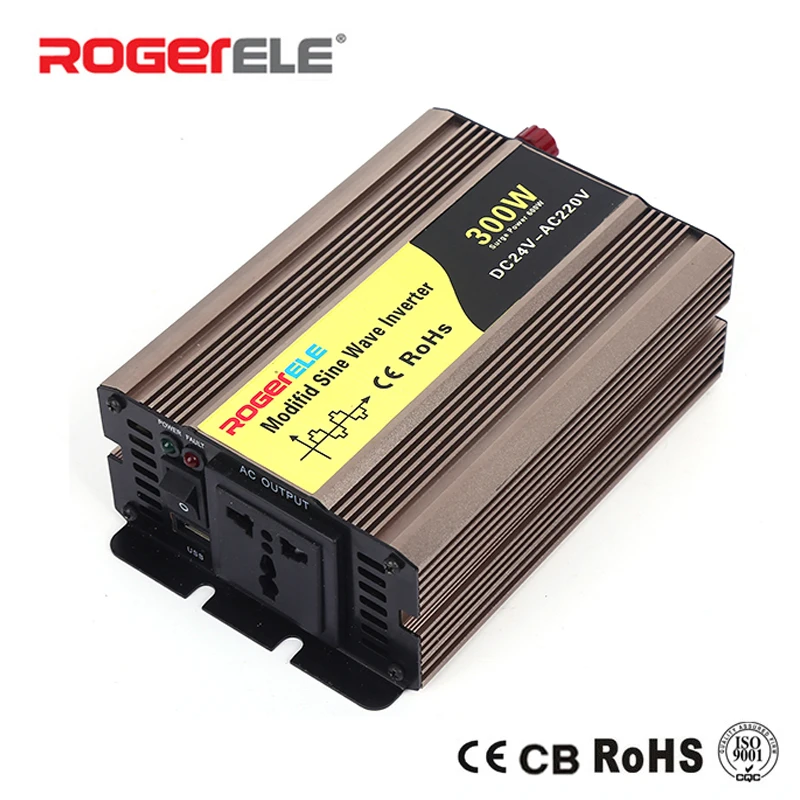 

300W 12VDC/24VDC to 110VAC/220VAC Modified Sine Wave Inverter For Home Application With Solar System