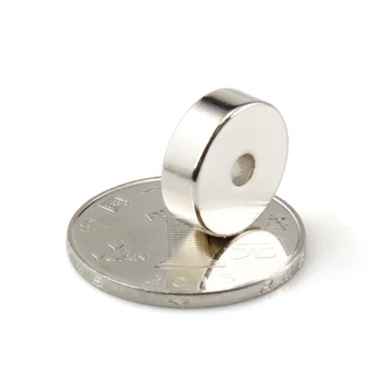 

10pcs disc 15x5mm hole 3.5mm N50 rare earth permanent industrial strong neodymium magnet NdFeB magnets 15*5