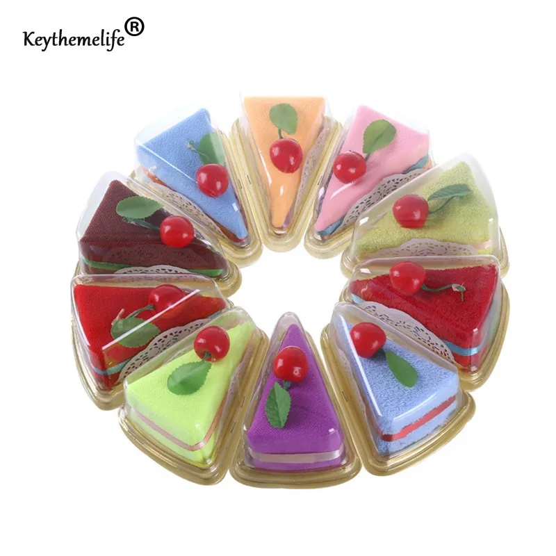 

1 PCS Lovely Mini sandwich shape Cake Towel Cotton Kids Hand Towel Face Towel Party Gifts 20x20CM