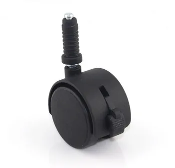 

2"or1.5'' Replacement Swivel Furniture Casters Office Chair Baby Crib Sofa Brake Plastic Rolling Rollers Wheels Caste With Brake