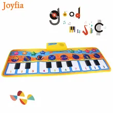 Детские музыкальные коврики пианино игрушки для детей Детское красочное одеяло коврик для раннего обучения игрушки, музыкальный инструмент коврик>