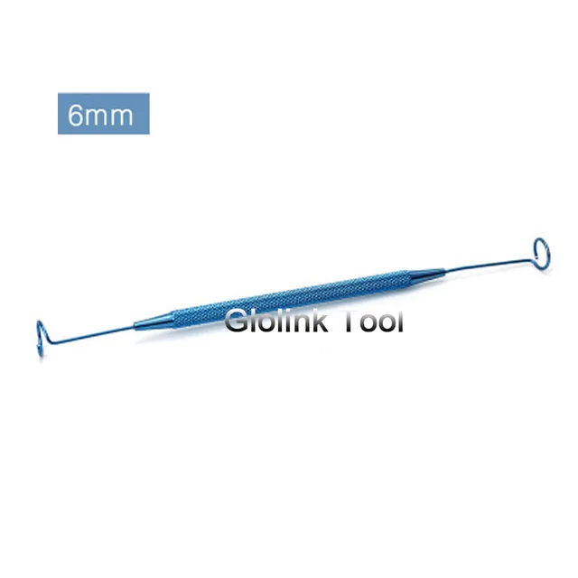 Офтальмологический хирургический инструмент из титанового сплава хвостовой зонд микроскопии игольчатые инструменты высокого качества - Цвет: Titanium Alloy6mm