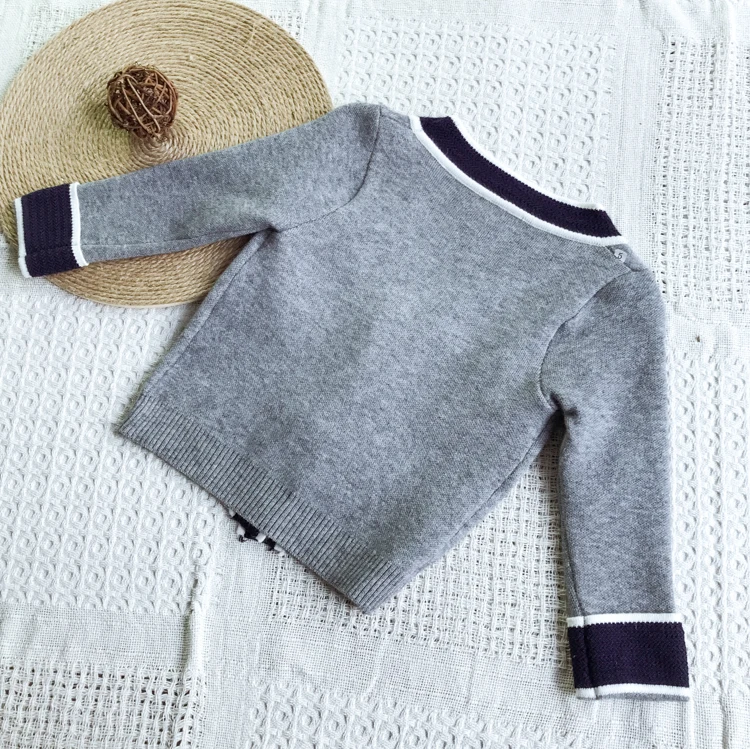 Г. Детский осенне-зимний комплект одежды для мальчиков и девочек, свитер куртка-кардиган+ юбка вязаная для маленьких девочек, костюм детская одежда