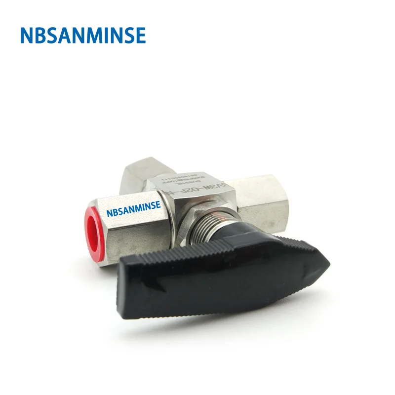 NBSANMINSE BV3W OD / F трехходовой шаровой клапан из нержавеющей стали 1/8 1/4 3/8 1/2 3000 Psi для