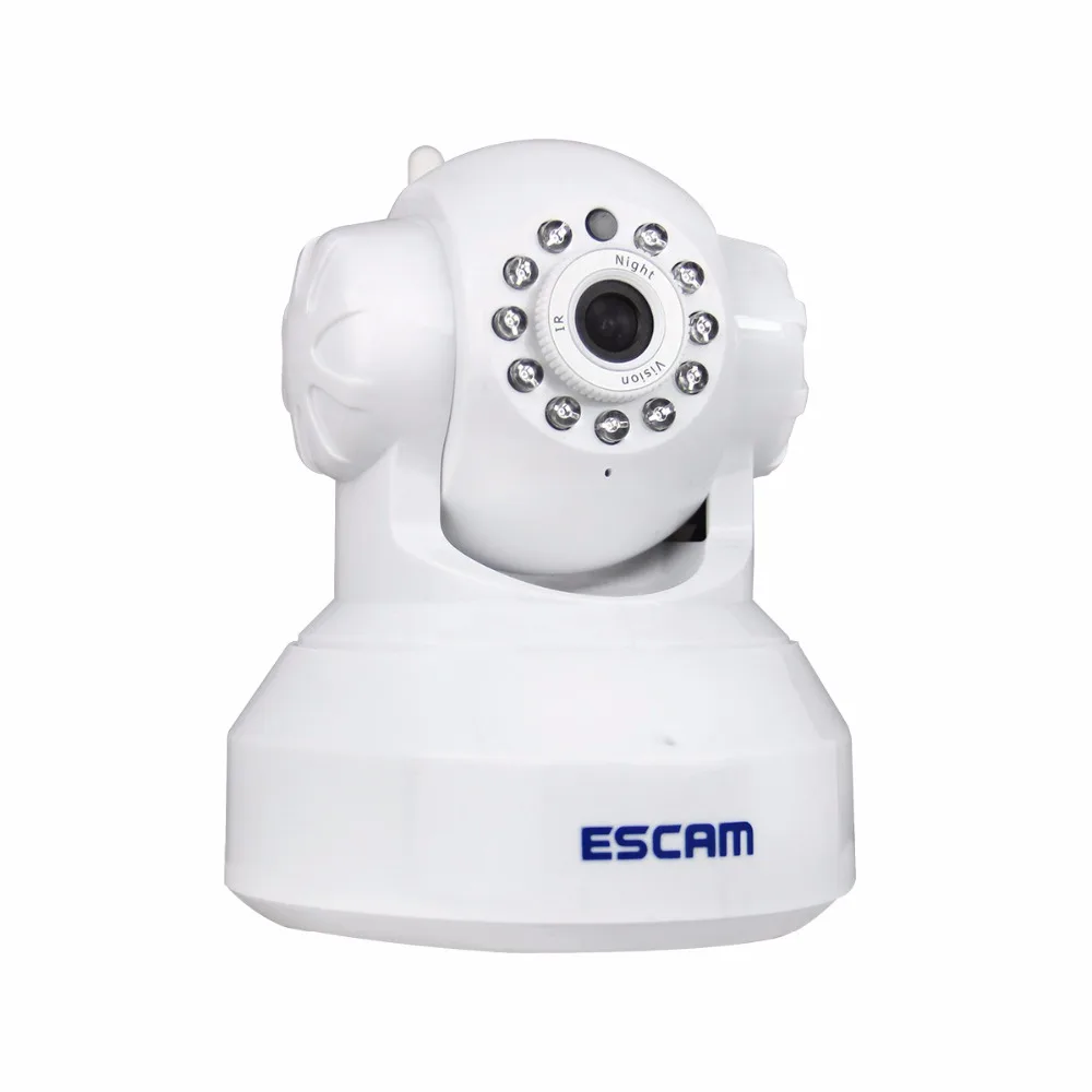 ESCAM Wireless 720P pan/tilt wifi security ip camera QF001 support 32G TF card IR-CUT 10M Security Network Camera Night Vision escam hd 720p ir night vision ir cut 1 0mp wireless wifi ip camera pan tilt security mini indoor camera support 32g card qf001