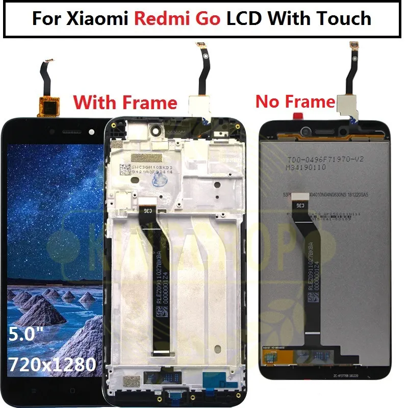 redmi go lcd with frame