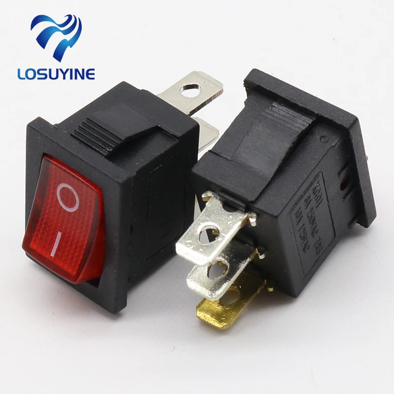 

1pcs Mini 3 Pin Dashboard On Off Position Rocker Switch Illuminated Spst with Light