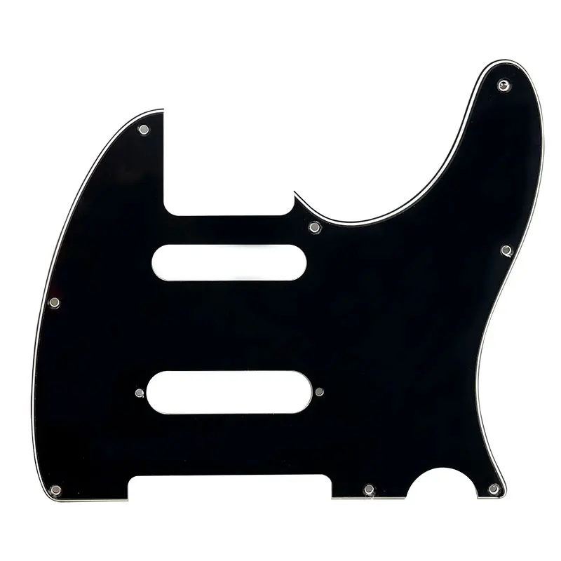 Pleroo Custom Guitar parts-для США Nashville 62 Tele telecaster Guitar pick guard с шипами - Color: 3Ply Black