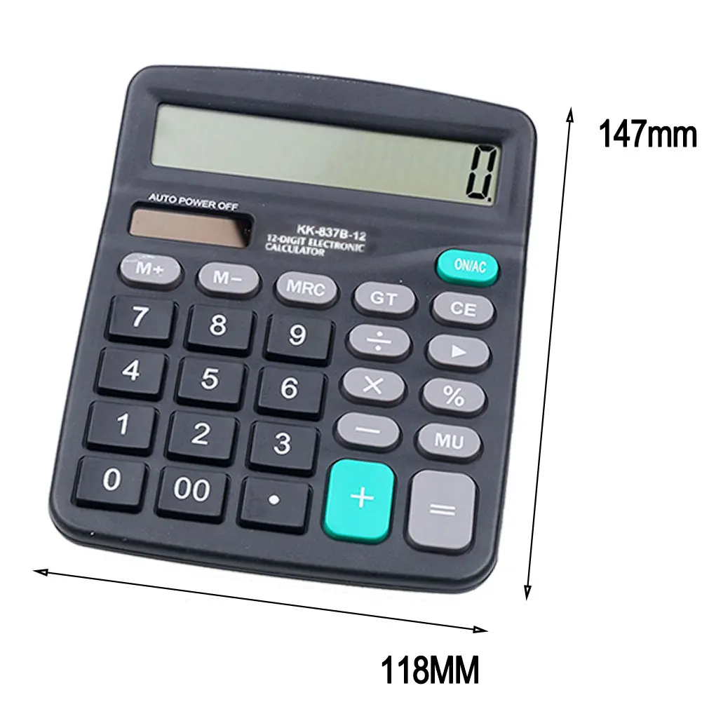 مكتب الالكترونيات حاسبة حساب التجارية أداة بطارية تعمل بالطاقة 12 أرقام الإلكترونية Calculatory