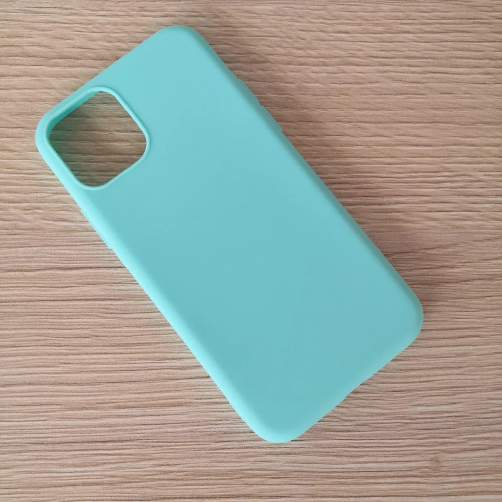 Матовый Силиконовый чехол ярких цветов 6 5 для iPhone 11 Pro 11Pro MAX 12 mini Max