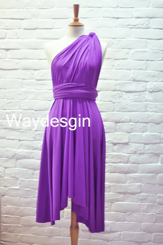 bright purple bridesmaid dresses