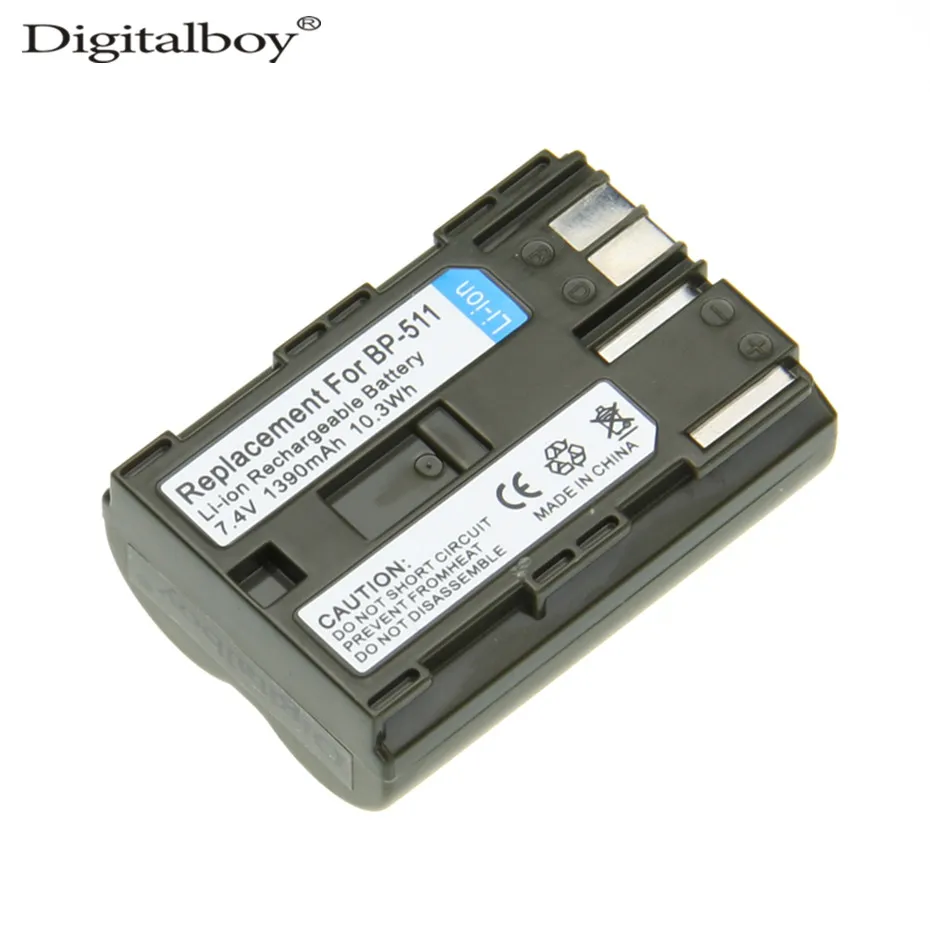 DigitalBoy 1PCS 1390mAh BP 511A BP 500 BP511A BP511 BP 511 Camera