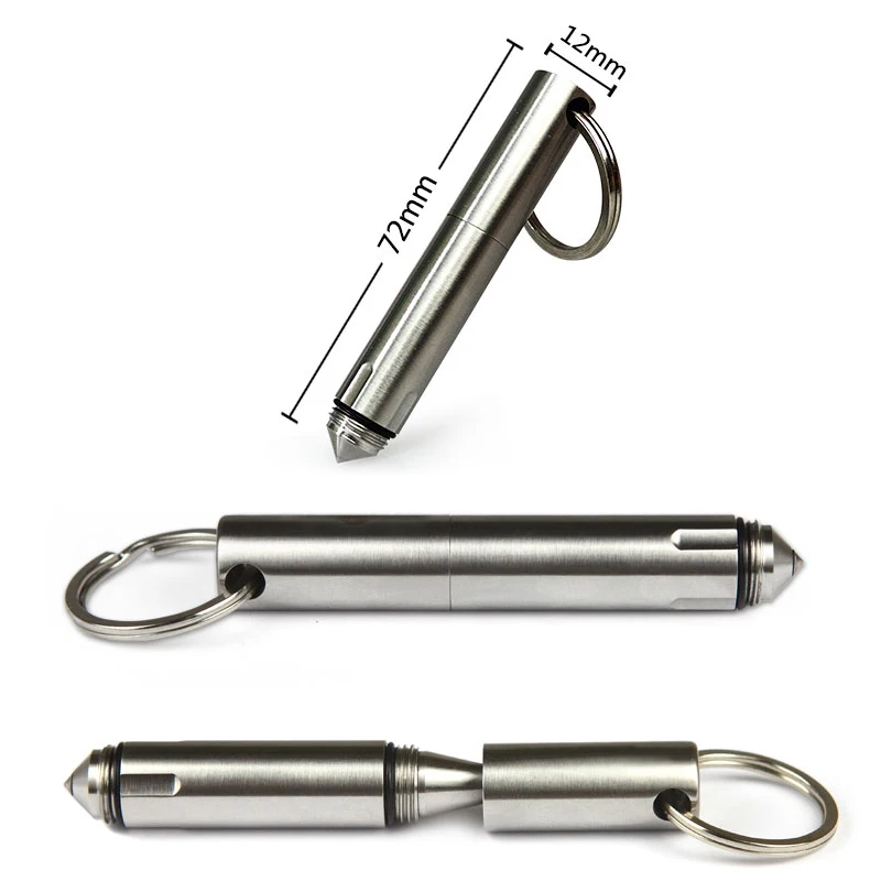 Мини-портативная тактическая ручка из нержавеющей стали, инструмент для самозащиты, ручка для ключей, принадлежности для выживания