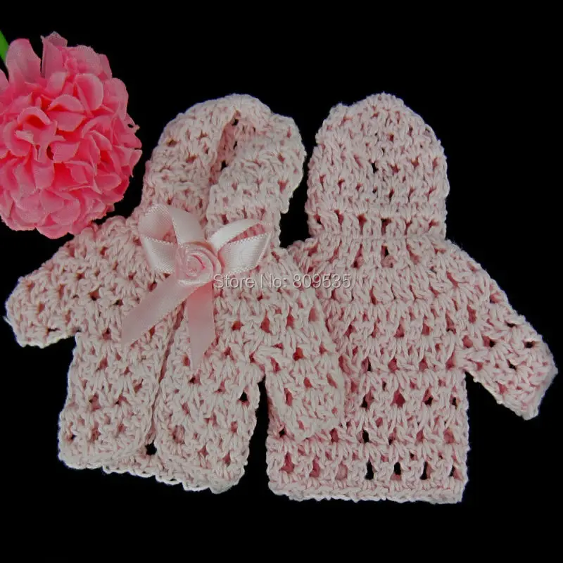 12 миниатюрных вязаных шапок, свитер, Цветочная лента для подарков для будущей матери для крещения ребенка для украшений на вечеринку 10x10 см, синий, розовый