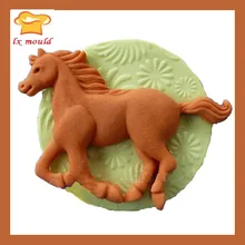 Лошадь Животное помадка силиконовые в форме печенья формы