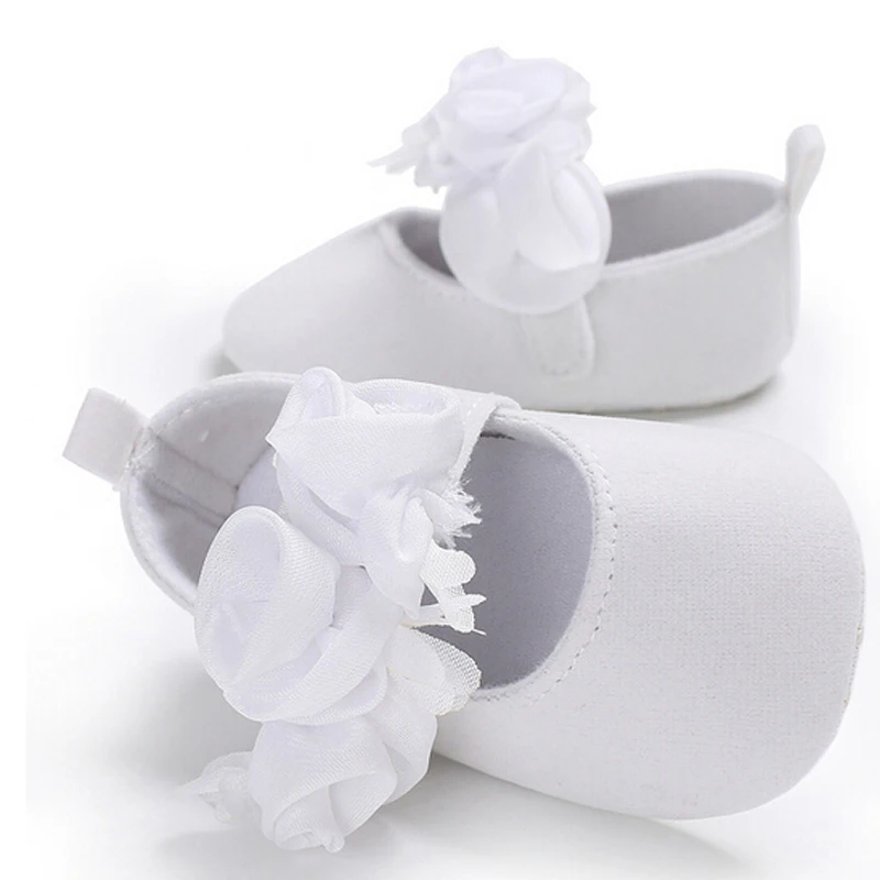 Новорожденных до 18 м для малышей Обувь для девочек мягкие Обувь для младенцев Тюль цветок мелкой Обувь Prewalker Обувь для малышей