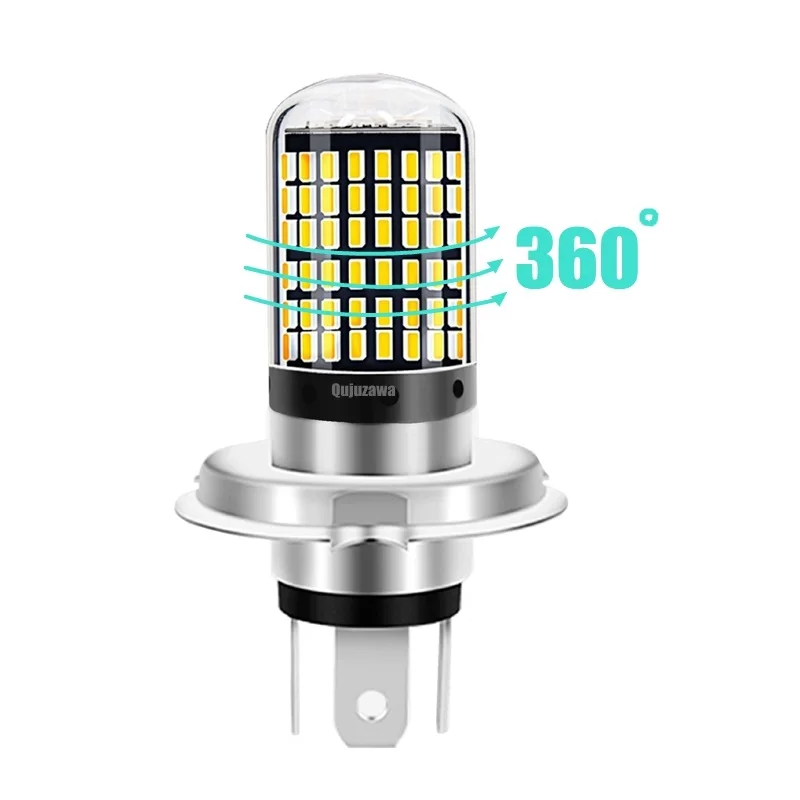 Светодиодная лампа для мотоцикла H6 H4 144 SMD LED BA20D Hi/Lo 1 шт. Suzuki YAMAHA KTM 9 в 80 2019|Передние
