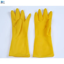 Biosafe защитные перчатки латексные утолщаются желтый Wearring перчатки Водонепроницаемый анти-подорвать стиральная очистки Садоводство защитные перчатки