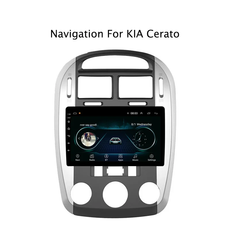 Ectwodvd 9 &quotAndroid 8 1 автомобильный dvd плеер gps навигация для Kia Cerato 2008 2009 2010 2011 2012 Радио
