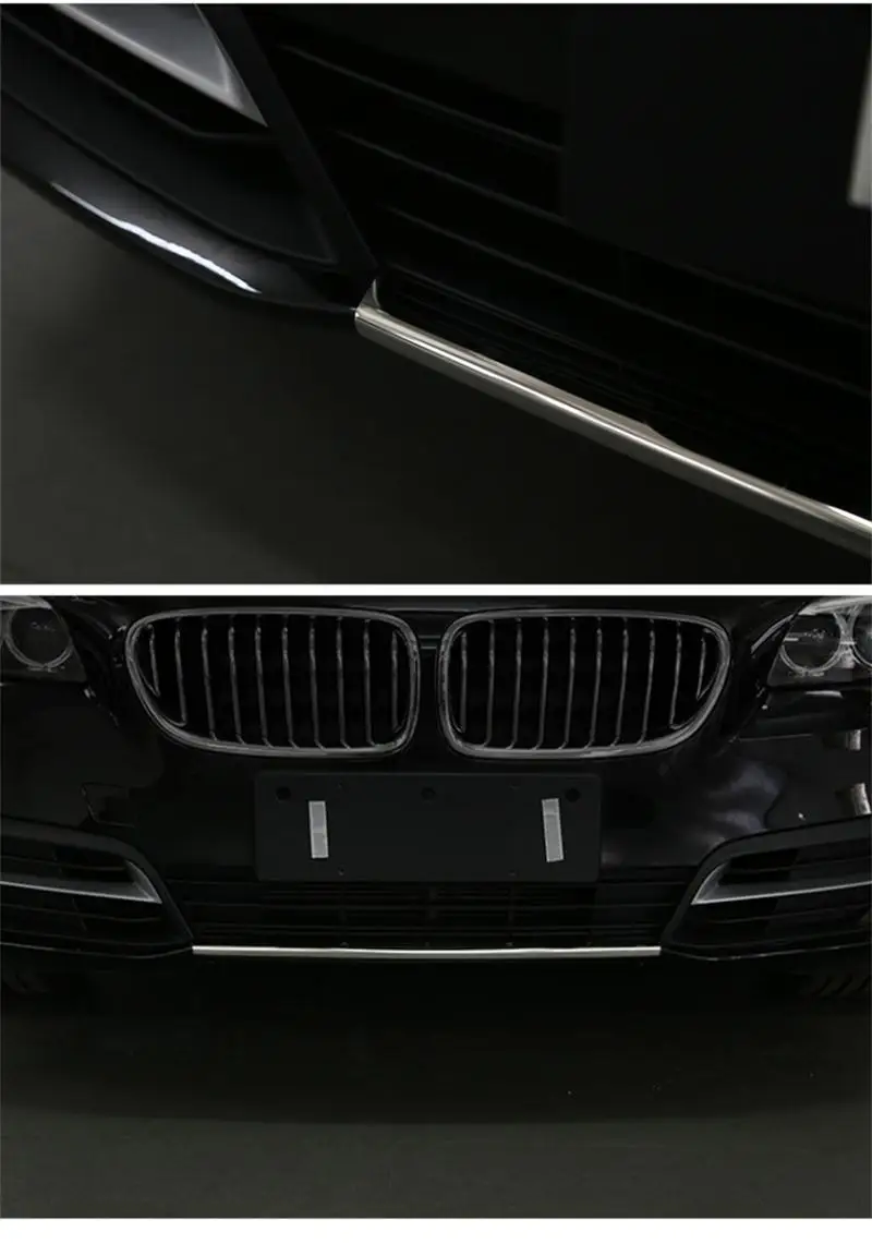 Автомобильный Стайлинг для BMW 5 серии f10 Передняя средняя решетка решетки отделка бампера противотуманный светильник декоративные наклейки чехлы авто аксессуары