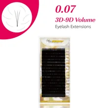 0,07 завивка BCD 1 шт./лот 3D-9D объем накладные ресницы новые продукты Горячая продвижение цена норковые ресницы