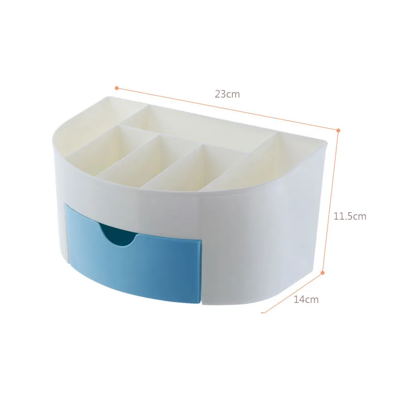 جديد البلاستيك متعددة الوظائف ماكياج تخزين صناديق التجميل مجوهرات المنظم درج مكتب أشتات مستلزمات ماكياج فرشاة حالة