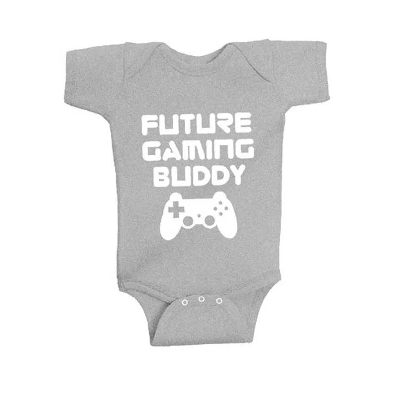 Culbutomind 2019 Future Gaming Buddy Baby Боди с короткими рукавами унисекс детское хлопковое боди 0-12 м