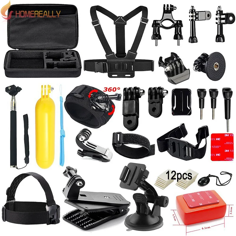 

Accessories Kit for GoPro Hero 5 4 3+ 3 Session Accessory Bundle Set for Action Camera SJ4000 Xiaoyi-Flotation Handle+Head Strap