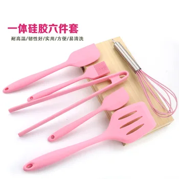 

6pcs Kit Utensils Kitchenware set Heat-Resistant Silicone Cooking Tool Sets Non-stick Cookware Kitchen Baking Tool