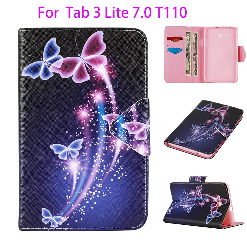 Модный чехол с рисунком для Samsung Galaxy Tab 3 Lite 7 0 T110 T111 T115 T116 планшета силиконовый