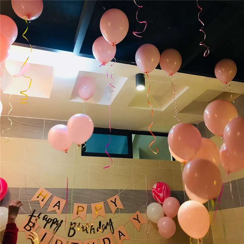 Светло-розовый латексный воздушный шар 30 шт./партия 10 дюймов 2,2 г декор для вечеринки в честь Дня рождения Свадебная вечеринка баллоны матовый Цвет единорог вечерние Globos Горячие