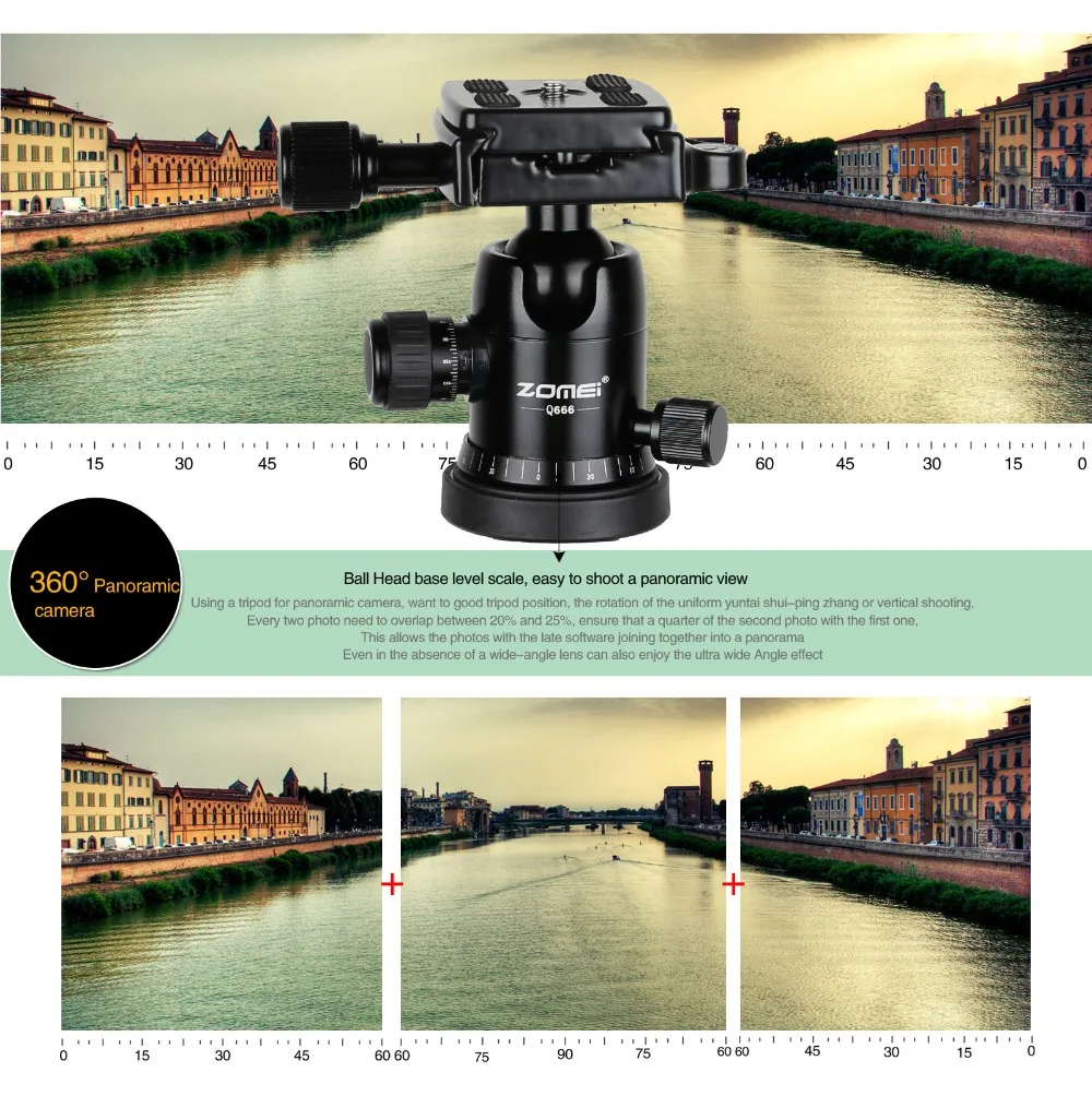 ZOMEI Q666 Tripod Professional 11 444