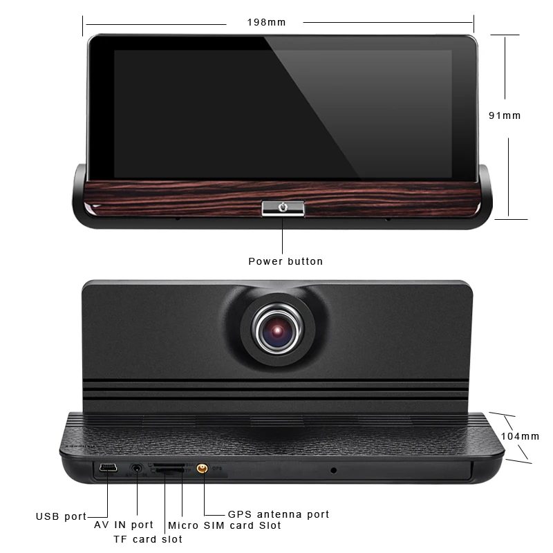 Phisung V50 7 &quotсенсорный Android 3G зеркало заднего вида DVR GPS WIFI Автомобильный