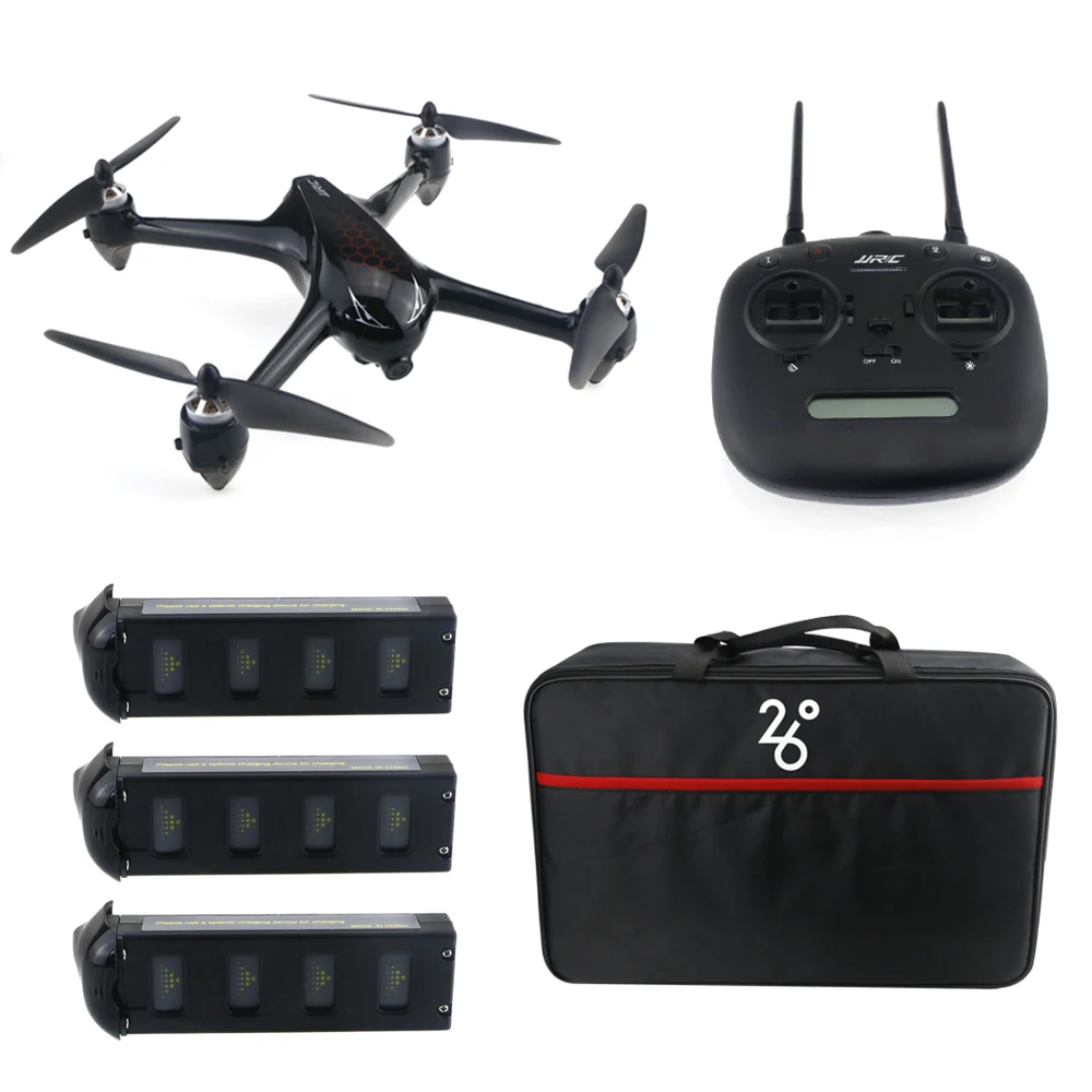 JJR/C X8 GPS RC Дрон с камерой 1080P 5G Wifi FPV Бесщеточный Квадрокоптер 3 батареями следите за