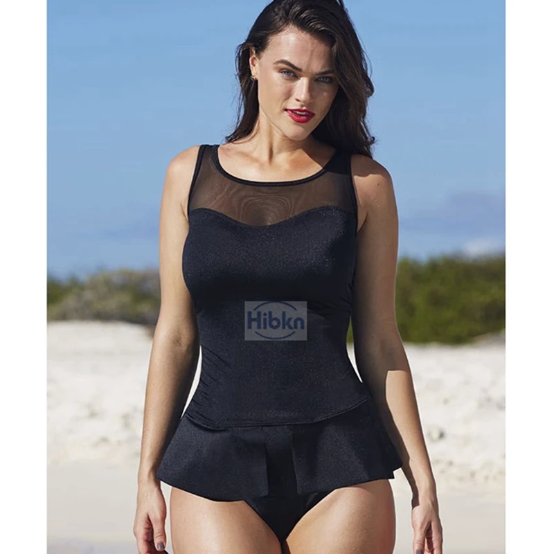 Plus size peplum bathing suit black mesh one piece swimwear ruffled one piece swimsuit slim swimwear plus size mesh monokini plus-size-black-swimsuit : image Plus size peplum bathing suit black mesh one piece swimwear ruffled one piece swimsuit slim swimwear plus size mesh monokini plus-size-black-swimsuit