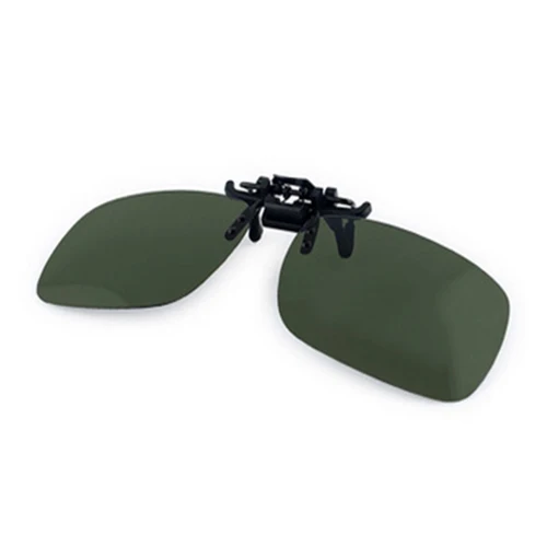 Polarized Day Vision Clip-on Flip-up Lens Sunglasses Driving Glasses Dark green L Polarized Day Vision Clip-on Flip-up Lens Sunglasses Driving Glasses Dark green L