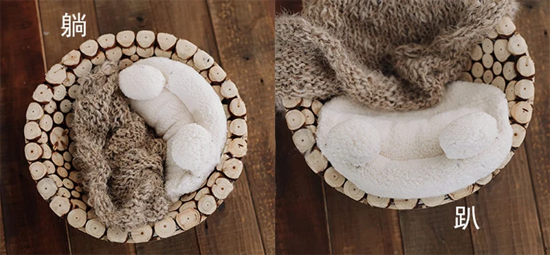 newborn baby photography wooden basket