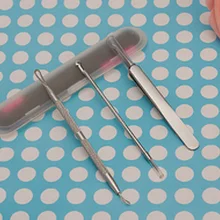 100 комплекты 3 шт./компл. Acne Пинцет машина Удаление Прыщ иглы угорь черная голова экстрактор инструмент DHL