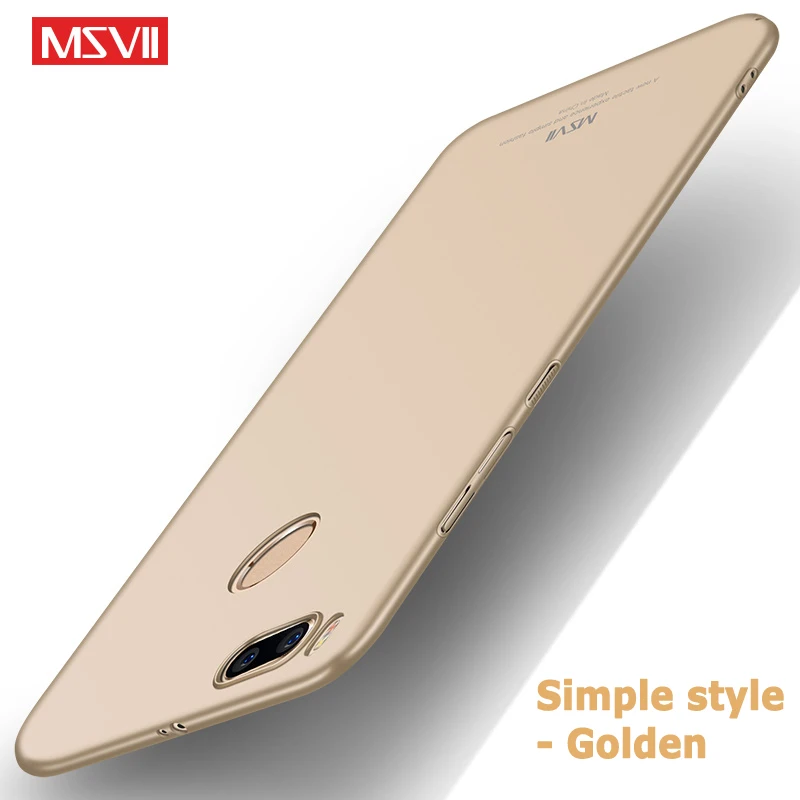 Simple Gold Xiaomi mi A1 5x Чехол Бренд Msvii xio mi A1 mi 5x чехол Роскошный тонкий жесткий PC задняя крышка coque для xaomi mi A 1 аксессуары для телефонов - Цвет: Simple Gold