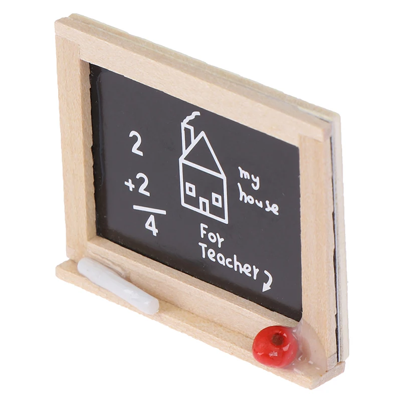 New 1pc 1:12 Accessories DIY Children's Room Accessories Small Blackboard Mini Chalkboard Model Dollhouse Miniatures